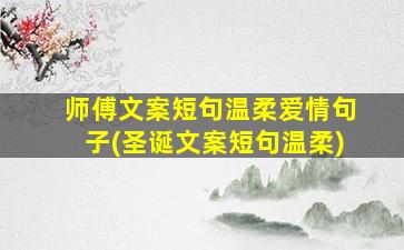 师傅文案短句温柔爱情句子(圣诞文案短句温柔)