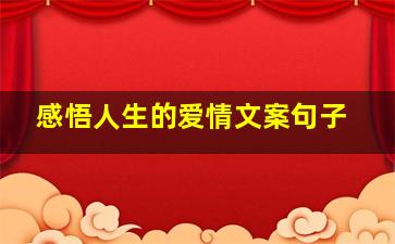 感悟人生的爱情文案句子